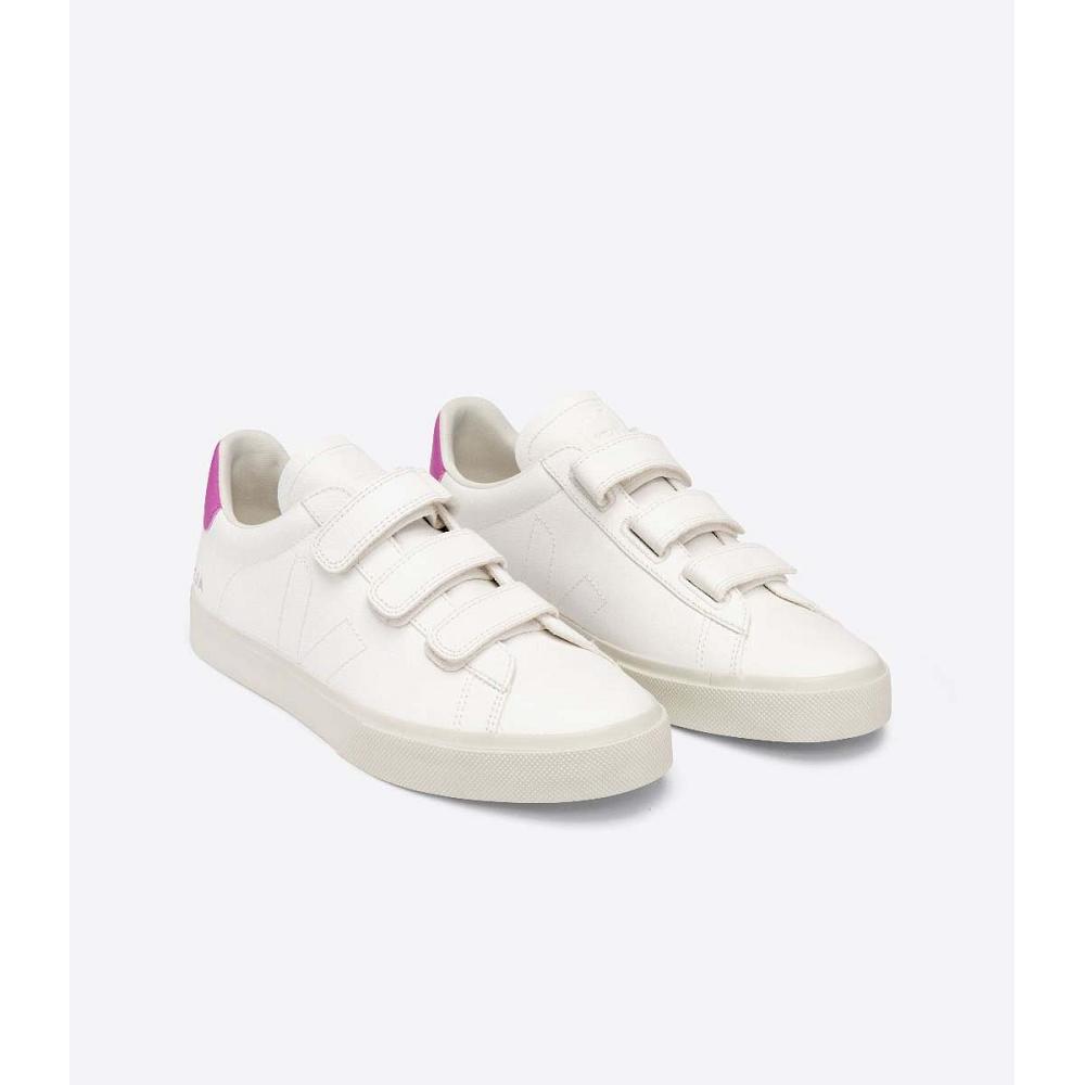 Veja RECIFE CHROMEFREE Sneakers Dames White/Purple | BE 624DFM